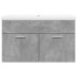 Mueble de baño con lavabo integrado gris