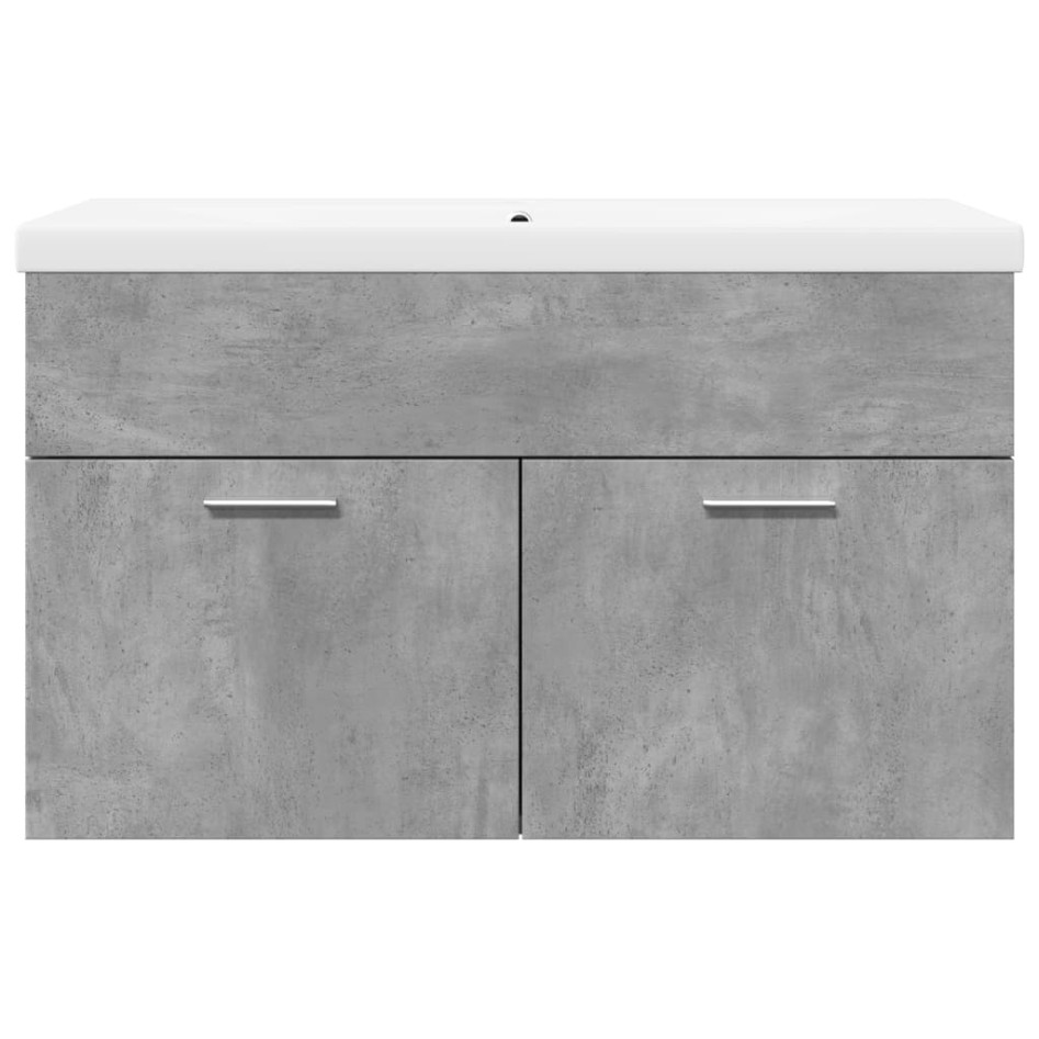 Mueble de baño con lavabo integrado gris