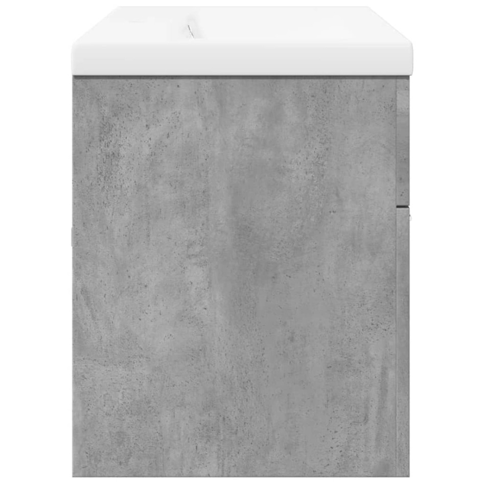 Mueble de baño con lavabo integrado gris