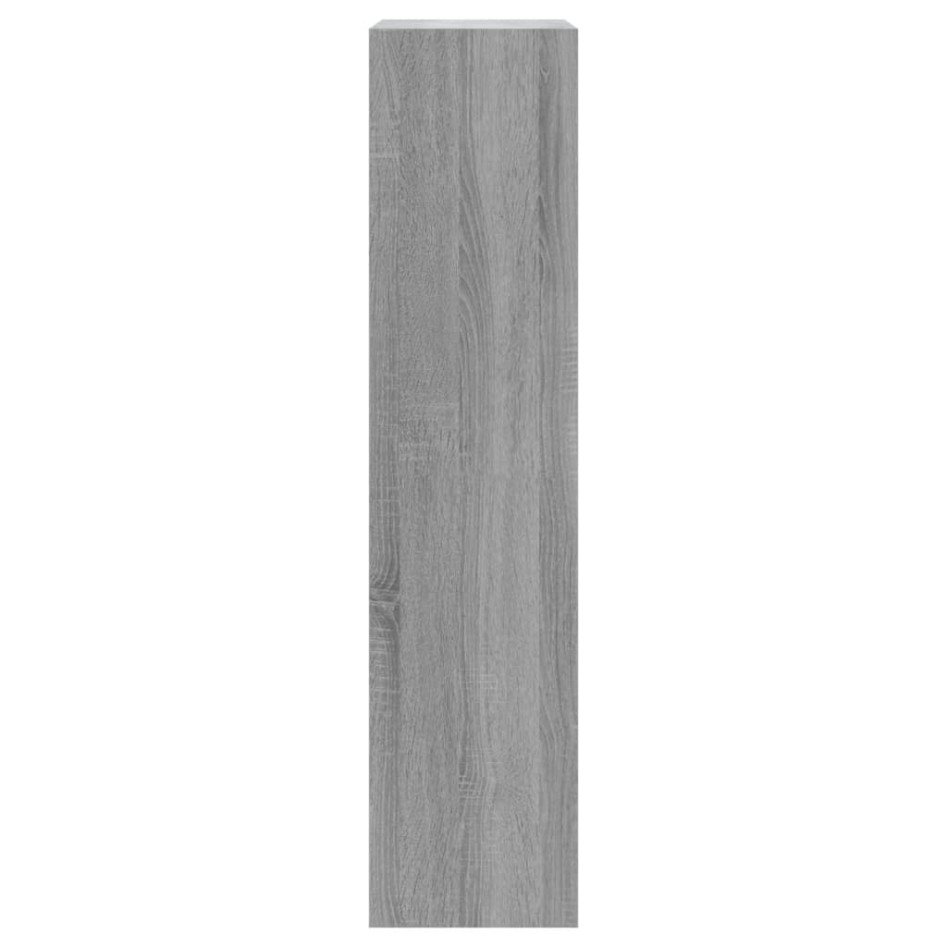 Mueble zapatero madera contrachapada gris Sonoma 63x24x103