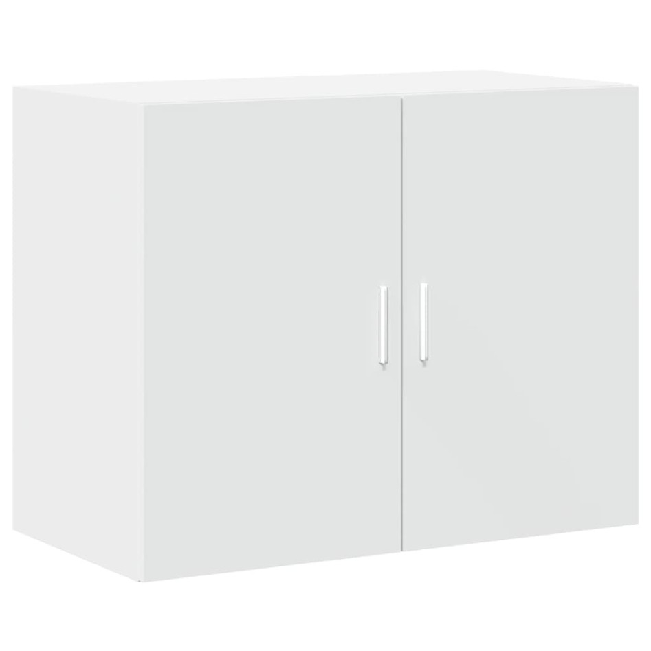 Aparador alto madera de ingeniería blanco 80x42,5x249