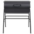 Parrilla barril 2 rejillas de cocción negro acero 80x95x90