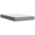 Cama box spring con colchón tela gris claro 120x200