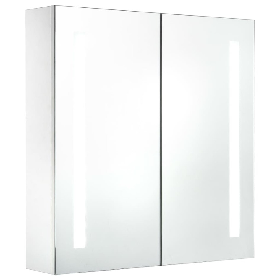 Mueble de baño con espejo LED 60x14x62