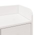 Cama con estantería sin colchón madera maciza blanca 160x200
