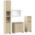 Juego de muebles de baño 4 pzas contrachapada roble