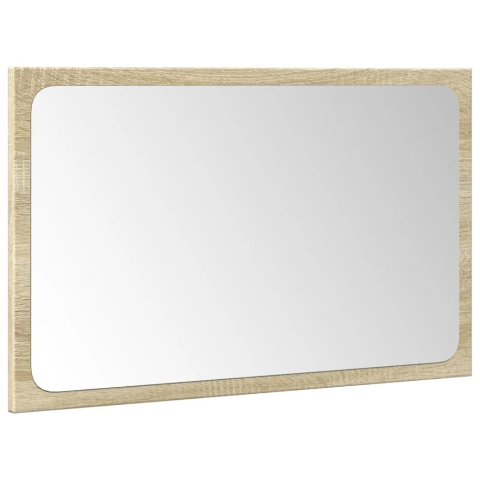 Set de muebles de baño 3 pzas madera contrachapada roble