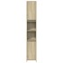 Set de muebles de baño 3 pzas madera contrachapada roble