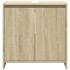 Set de muebles de baño 3 pzas madera contrachapada roble
