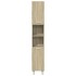 Set de muebles de baño 3 pzas madera contrachapada roble
