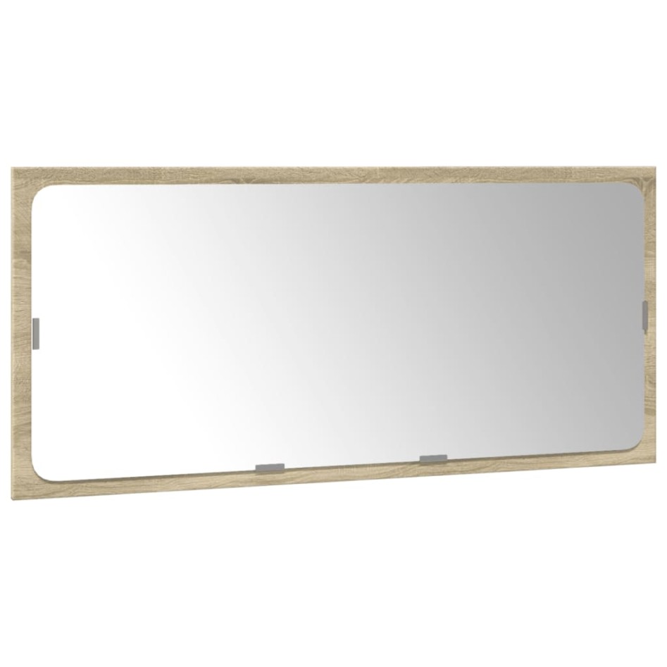 Set de muebles de baño 3 pzas madera contrachapada roble