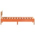 Estructura de cama sin colchón madera maciza marrón 75x190