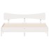 Cama sin colchón madera maciza de pino blanca 180x200