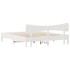 Cama sin colchón madera maciza de pino blanca 180x200