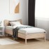 Estructura de cama sin colchón madera maciza de pino 90x190