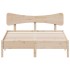 Estructura de cama sin colchón madera maciza de pino 135x190