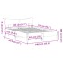 Estructura de cama sin colchón madera maciza de pino 135x190