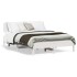 Estructura de cama sin colchón madera de pino blanca 140x190