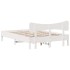 Estructura de cama sin colchón madera de pino blanca 140x190