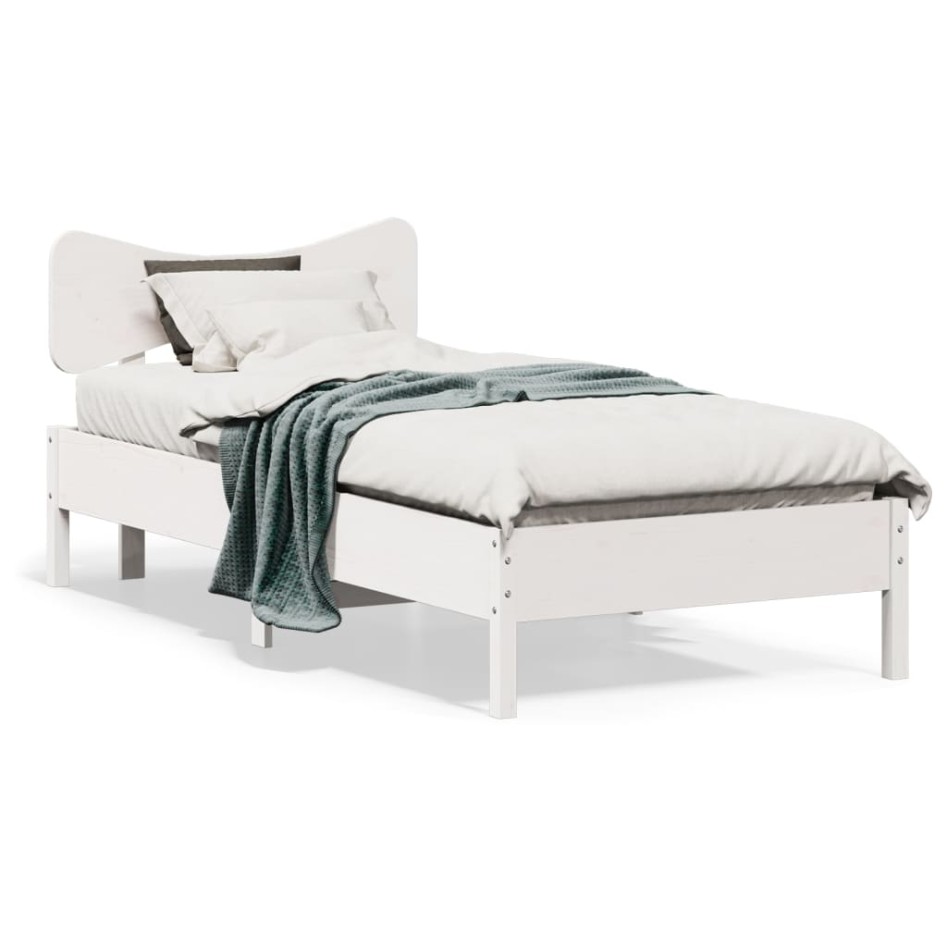 Estructura cama sin colchón madera maciza pino blanca