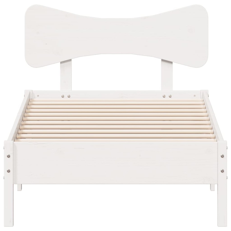 Estructura cama sin colchón madera maciza pino blanca