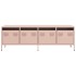 Mueble para TV acero laminado en frío rosa 135x39x43,5