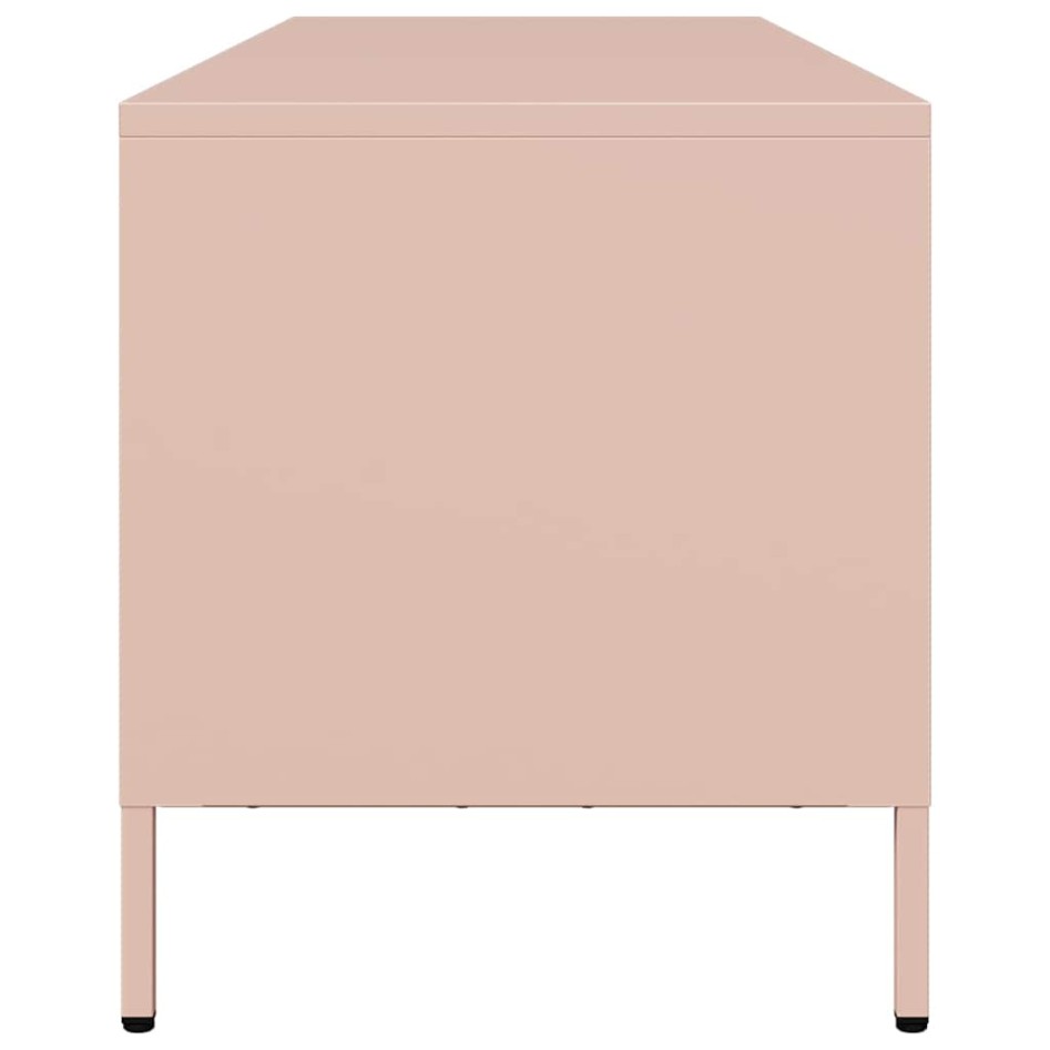 Mueble para TV acero laminado en frío rosa 135x39x43,5