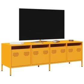 Mueble para TV acero laminado en frío amarillo 135x39x43,5