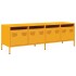 Mueble para TV acero laminado en frío amarillo 135x39x43,5