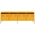Mueble para TV acero laminado en frío amarillo 135x39x43,5