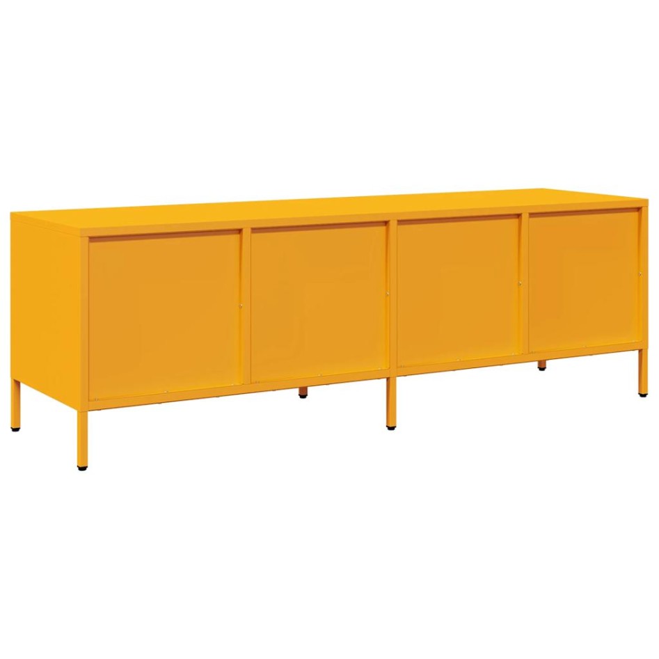 Mueble para TV acero laminado en frío amarillo 135x39x43,5