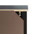 Mueble para inodoro BERG madera maciza negro 60x27x164,5