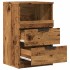 Mesitas de noche 2 uds madera ingeniería envejecida 40x36x65