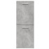 Set muebles de baño 5 piezas madera ingeniería gris