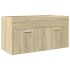 Juego de muebles de baño 4 pzas contrachapada roble