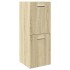 Juego de muebles de baño 5 pzas madera ingeniería roble