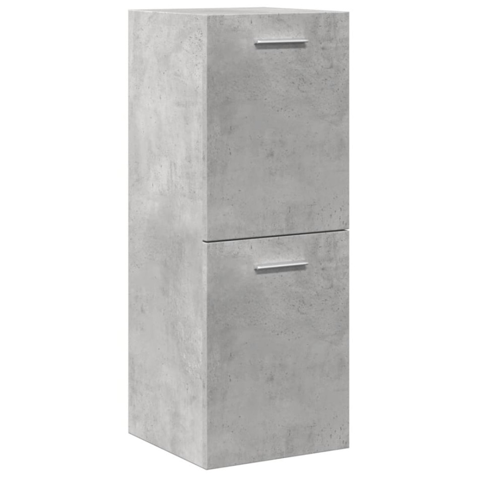 Juego muebles de baño 4 pzas madera contrachapada gris