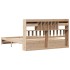 Cama con estantería sin colchón madera maciza de pino