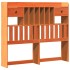 Cama con estantería sin colchón madera maciza marrón