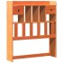 Cama con estantería sin colchón madera maciza marrón 90x190