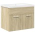 Mueble de baño con lavabo integrado roble