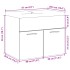 Mueble de baño con lavabo integrado roble