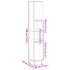 Armario de baño madera contrachapada roble artisan 30x30x190
