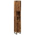 Armario de baño madera de ingeniería envejecida 30x30x190