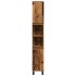 Armario de baño madera de ingeniería envejecida 30x30x190