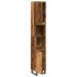 Armario de baño madera de ingeniería envejecida 30x30x190