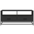 Mesa de centro madera de ingeniería y metal negro 100x50x45