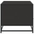 Mesa de centro madera de ingeniería y metal negro 100x50x45