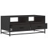 Mesa de centro madera de ingeniería y metal negro 100x50x45