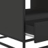 Mesa de centro madera de ingeniería y metal negro 100x50x45